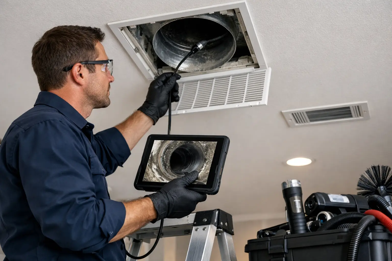 Professional HVAC technician